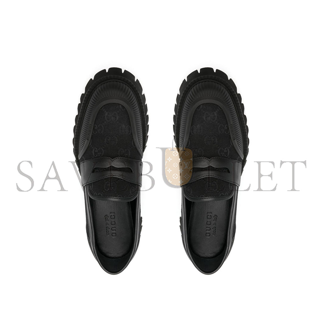 GUCCI GG SUPREME CANVAS LOAFERS 739776